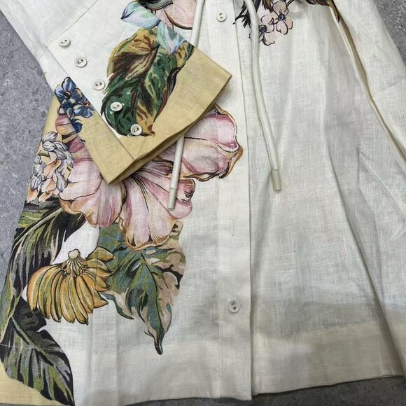 Alemais Oleander Mini Dress in Linen - Picture 8 of 9